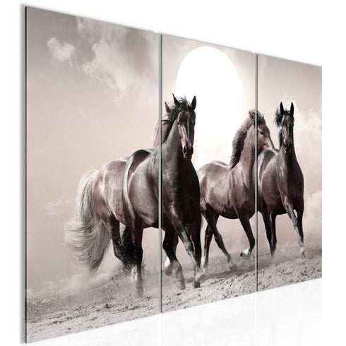 Wandbilder Wohnzimmer XXL Pferde Moderne Bilder Tiere